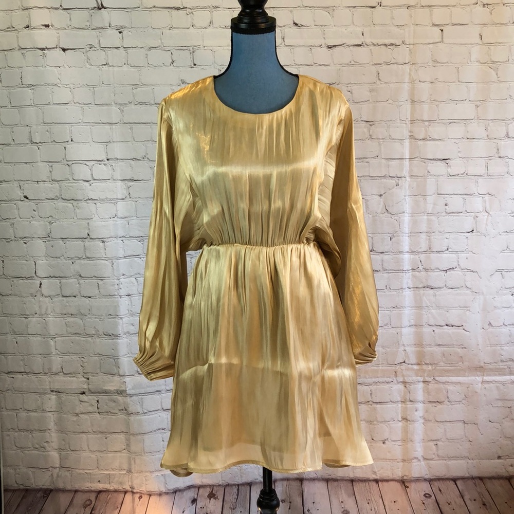 NWT Forever 21 shimmery blouson party dress